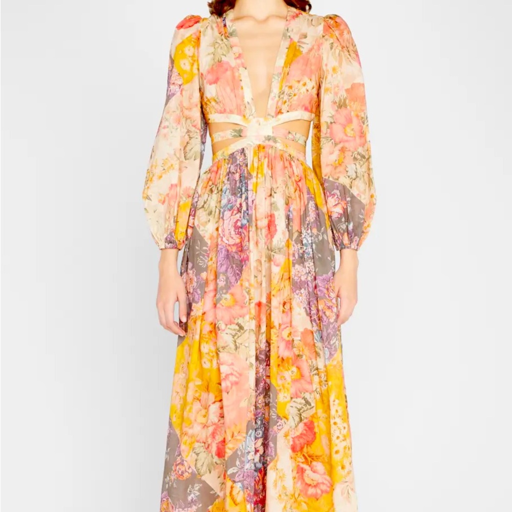Zimmermann Pattie Cutout Maxi Dress AUS Size 0